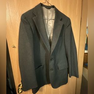 Chaps Ralph Lauren Blazer Mens 40 R Dark Gray 100% Wool